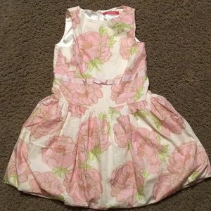 Vintage Gymboree Petit Four floral pink dress Size 7